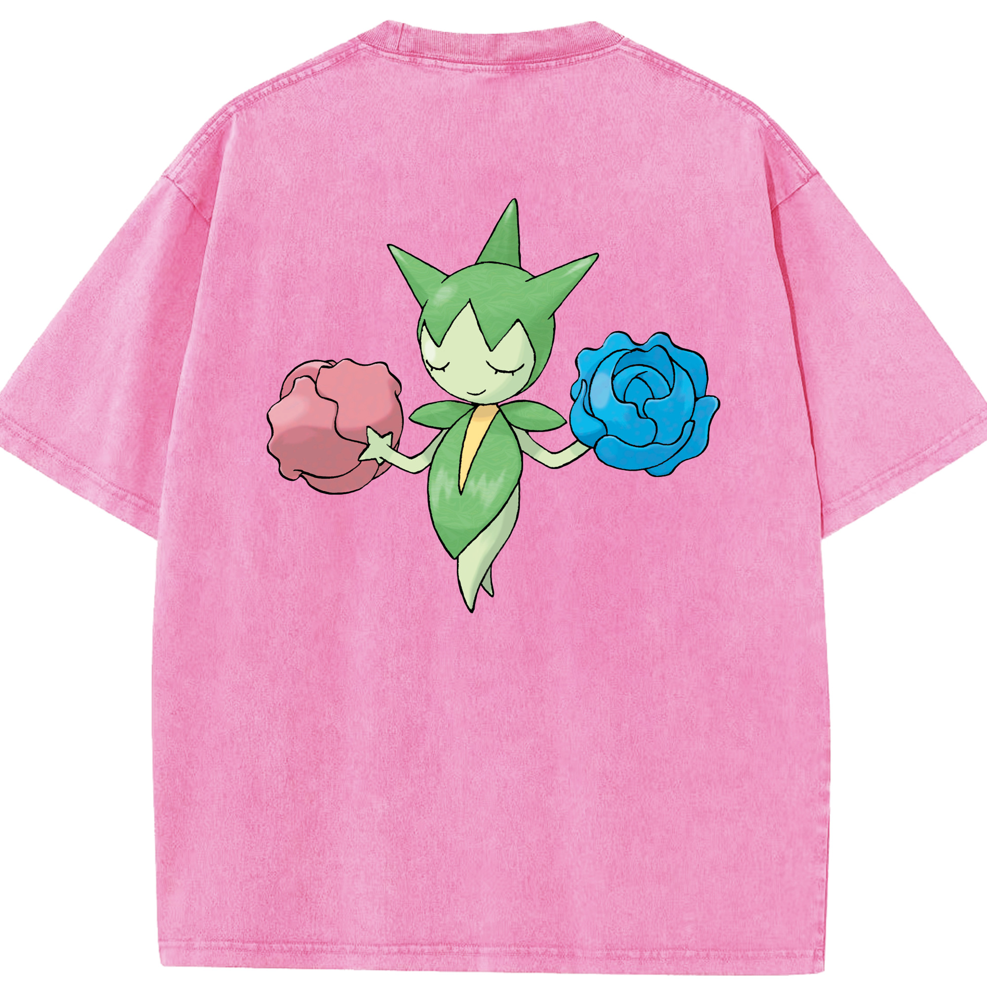 （画像用） ポケットモンスター Pokémon 綿100% ヴィンテージ風 半袖Tシャツ（背面プリント）